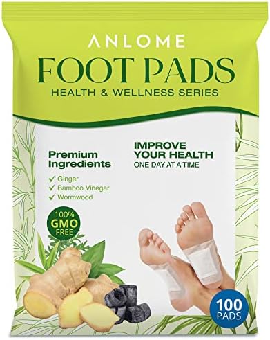 Premium Foot Pads, Foot Patches with Ginger Powder, Effective Foot Patch to Relax, Ginger Foot Pads | 100 Foot Pads and 100 Adhesive Sheets